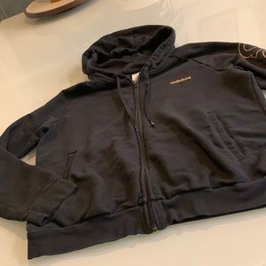 Adidas hoodie - black and gold